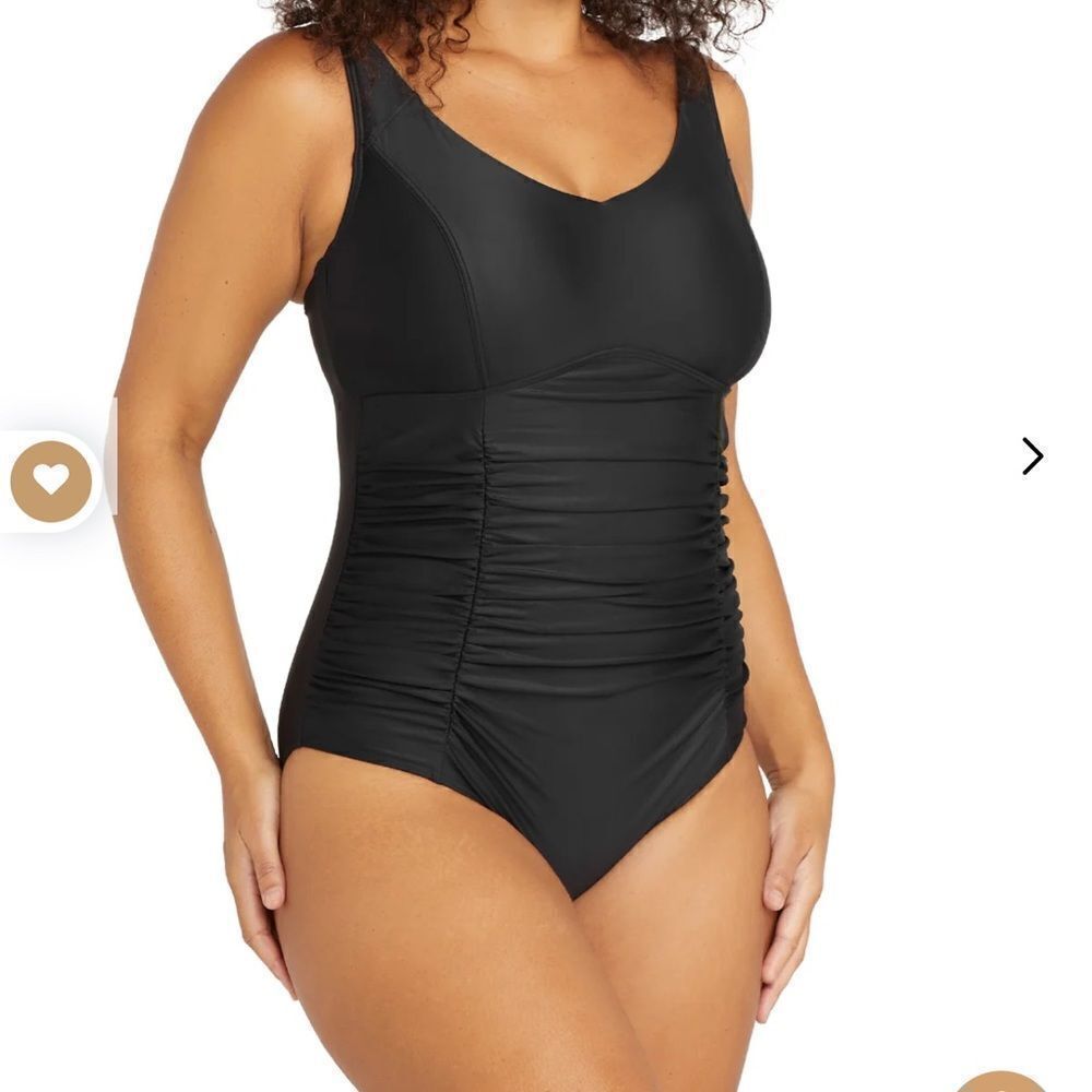 NWT ArteSandes one piece swimsuit Rafael underwire black  E- F cup size 10